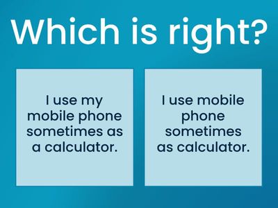 Error correction and vocabulary review