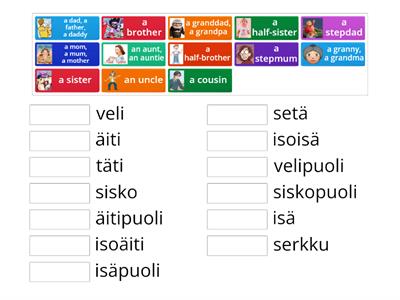 Englanti sukulaissanat