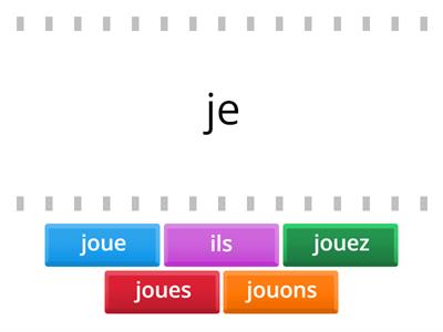 le verbe jouer