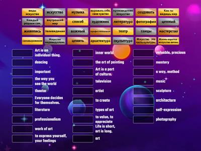 Искусство. Урок 1. Новые слова