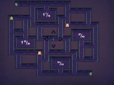 Infinite maze: adding fractions
