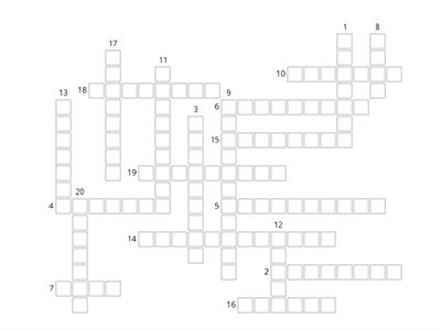  FCE Extreme adjectives crossword