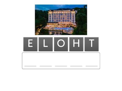 ACTIVITY # SCRAMBLED LETTERS TOPIC - TOURISM