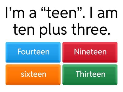 Start sun 2 - unit 6 review numbers 11 - 20