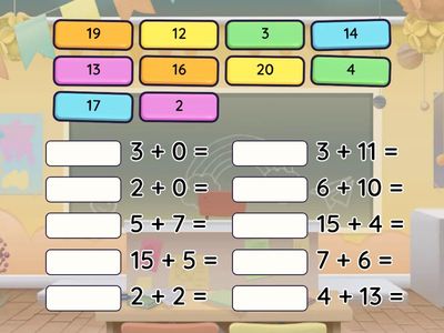 Додавання в межах 20 (з переходом через розряд)