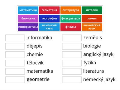 Školní předměty