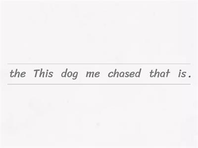 Relative Clauses Unjumble