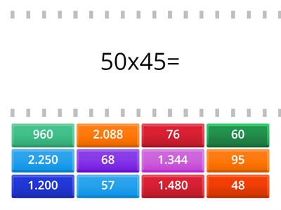 Multiplication (HARD LEVEL)