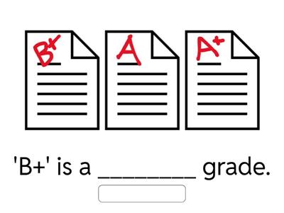 Good and bad grades