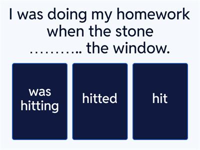 past simple and past continuous