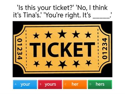 Possessive adjectives and possessive pronouns