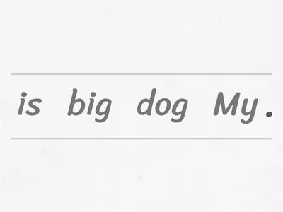 Порядок слов в предложении.
