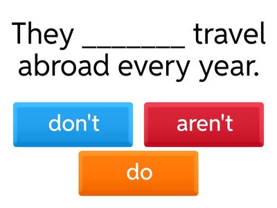 Ілля + Present Simple Negative (don't)