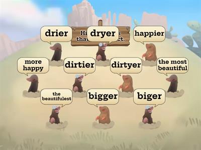 Adjectives - comparative and superlative