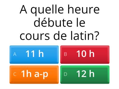 Test cours latin