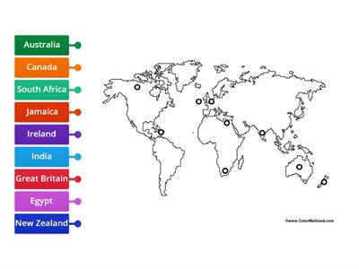 Countries of the British Empire