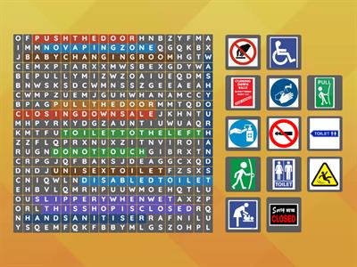 WORDSEARCH:  SIGNS IN NEW ZEALAND