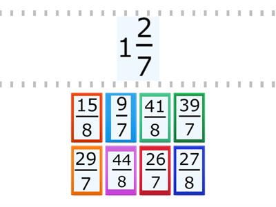 Мішані числа у неправильні дроби 