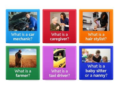 Occupations vocabulary: Fliptiles