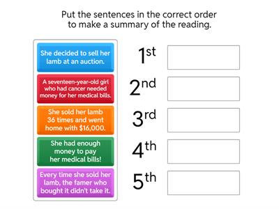 Summarizing "The Auction"