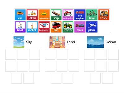 Semantics subcategories - transport 