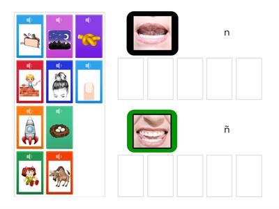 Discriminación auditiva n y ñ. Conciencia fonológica