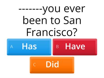 past simple / present perfect 