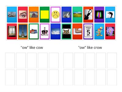 Two Sounds of "ow" Sort