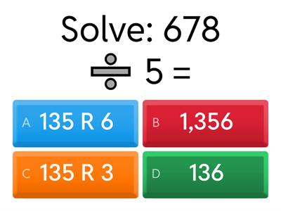 Dividing Whole Numbers