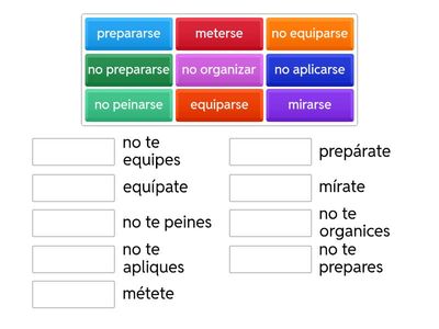 Reflexive - Informal Commands