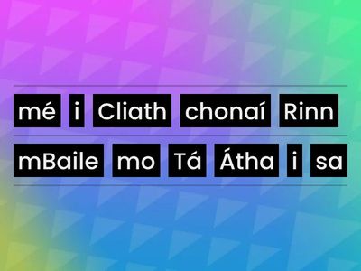 Cá bhfuil tú i do chonaí?