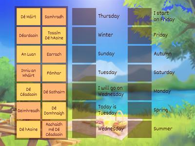 Days/ Seasons as Gaeilge