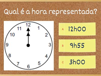 Jogo: Acerte a hora no relógio analógico(ponteiro)