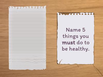 Must/Mustn't speaking cards