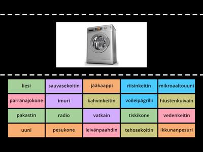 Sähkölaitteet kotona - Electronics at home