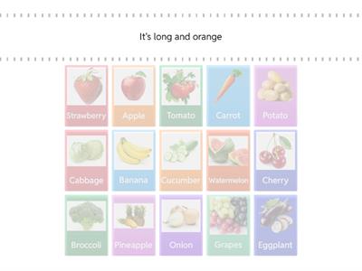 Fruit and vegetables