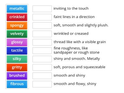 Adjectives of Texture