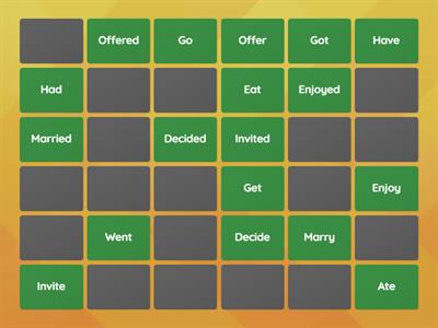 Regular and Irregular verbs - past simple