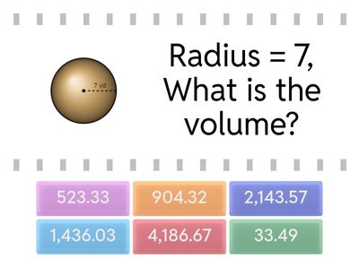  Volume of spheres