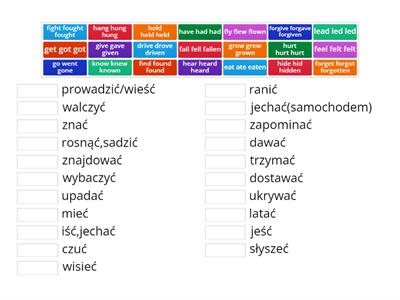 Irregular verbs part 2 drink-lead Brainy 7/8