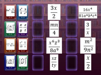 2Множення і піднесення до степеня раціональних дробів 