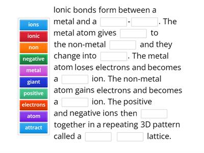Ionic bonding