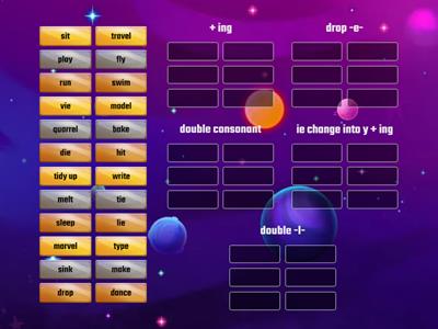 Form the -ing verbs 2