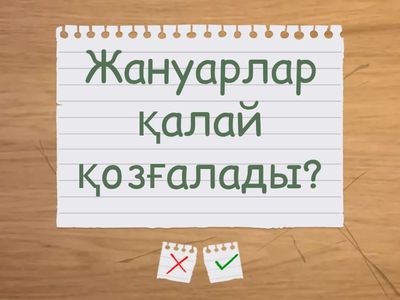 Интерактивті сұрақ-жауап: 