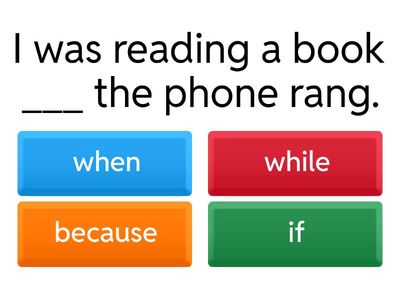 When vs. While in Past Tense