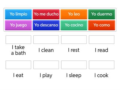 Action verb-household shore