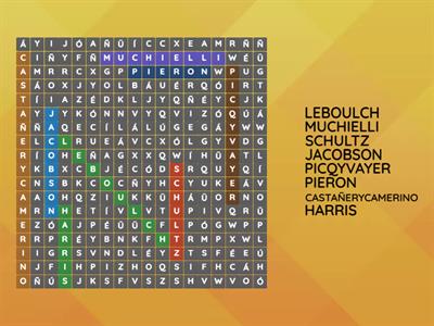 ENCUENTRA 8 AUTORES DEL TEMA 11