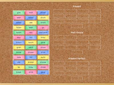 Irregular verbs 3 forms