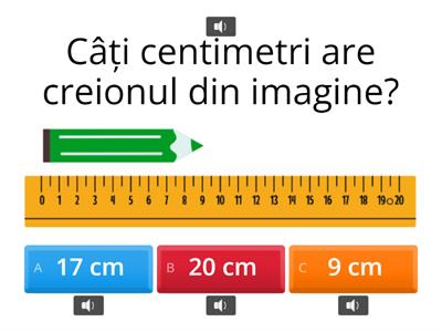 Unități de măsură: Lungimea (clasa I)