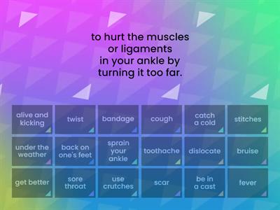 INJURIES (Prepare level 4, Unit 11)